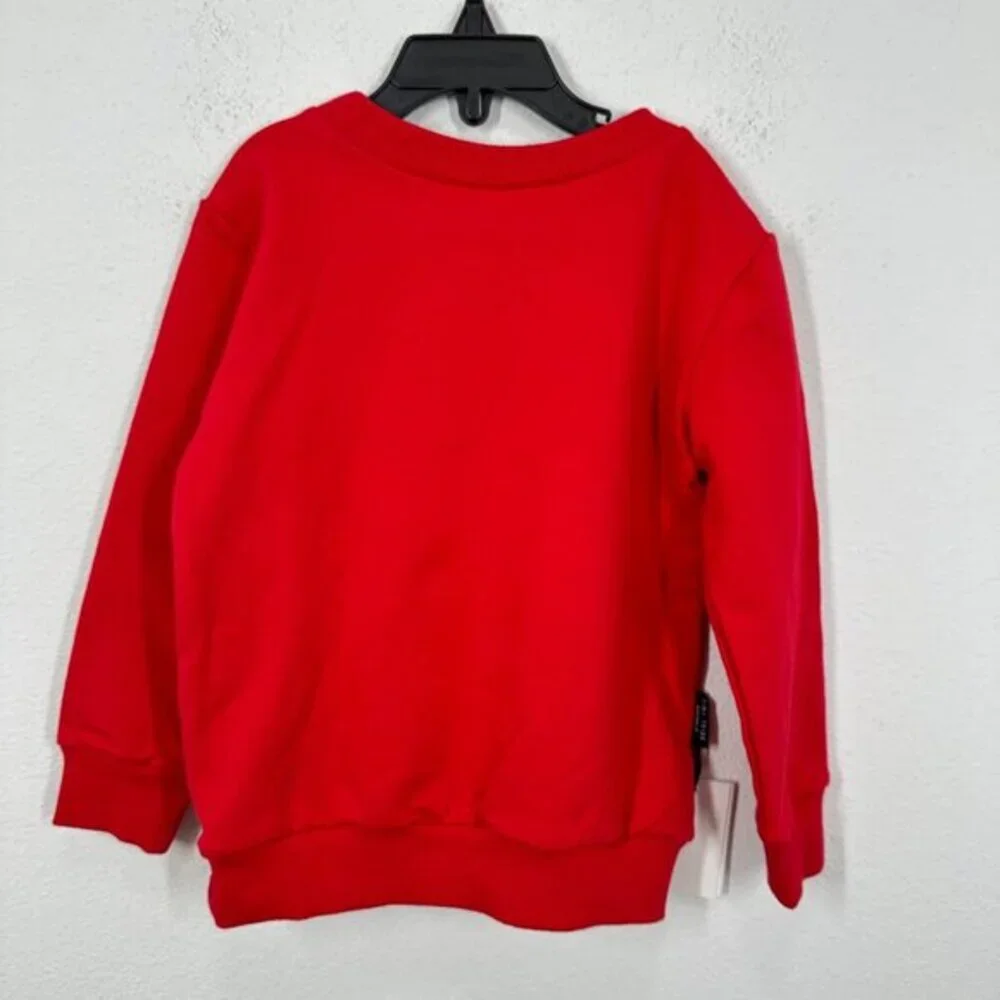 Tiny Tribe Australia Feelin' Jolly Vibrant Holiday Red‎ Christmas Sweatshirt NWT - Picture 2 of 7
